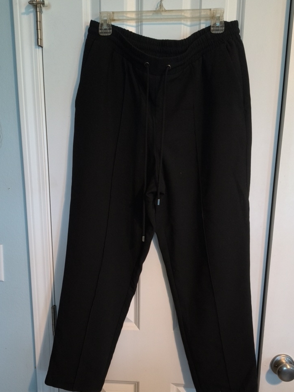 Nine West Black Drawstring Joggers